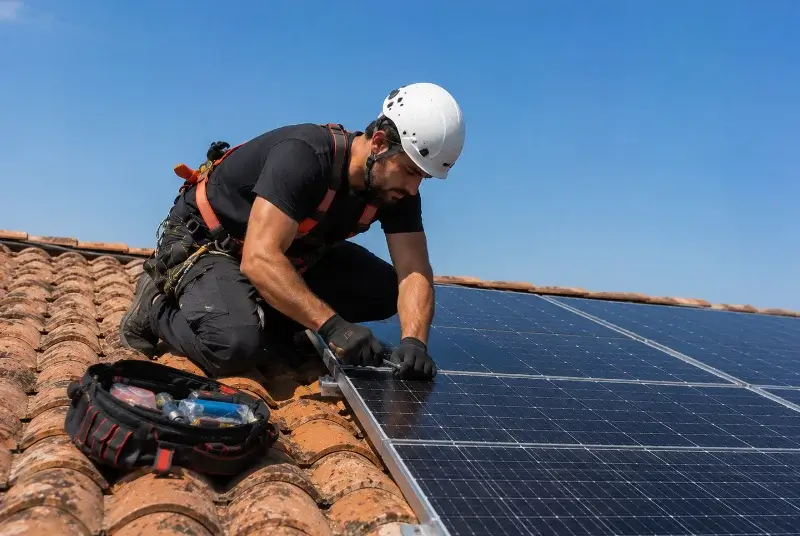 Maintenance et monitoring de panneaux solaires à Lezay