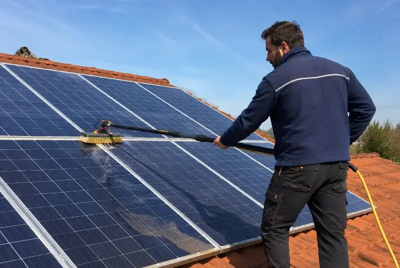 Nettoyage et entretien de panneaux solaires à Lezay